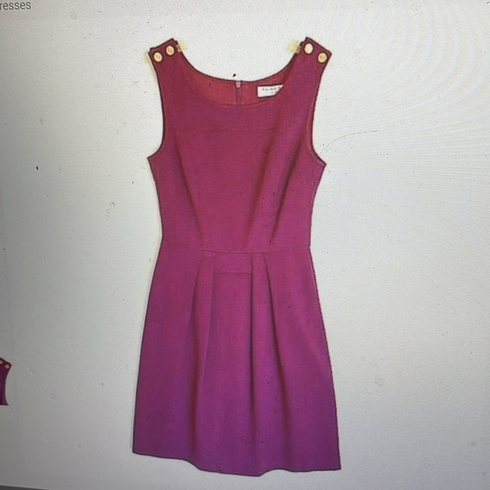 Trina Turk Sleeveless Fit and Flare Purple dress
